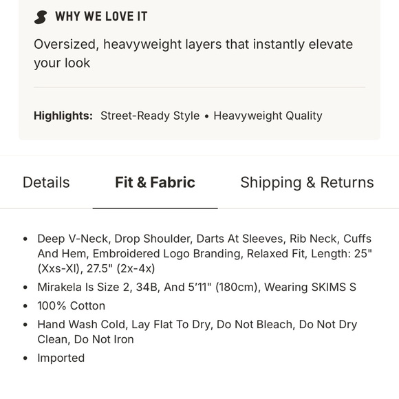 SKIMS Washed Onyx V-Neck Sweater -Boyfriend- XL - Picture 8 of 9